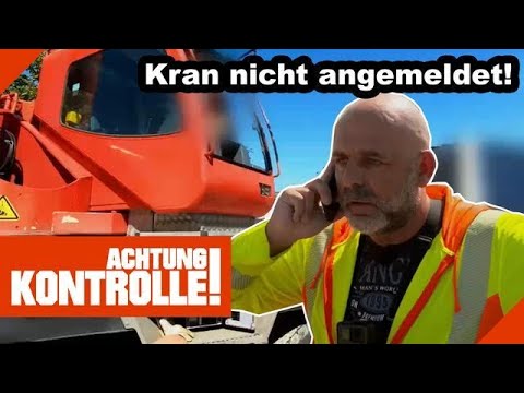 "Davon weiß ich nichts!"🤨  Illegaler KRAN?! | Kabel Eins | Achtung Kontrolle