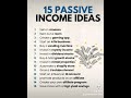 15 Passive Income Ideas