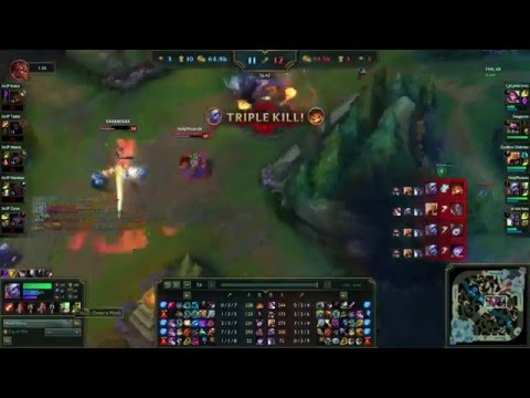 3SUP  vs Team Huma - GodBro 5 man ult w/ Azir