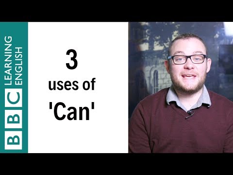 3 uses of 'can' - English In A Minute