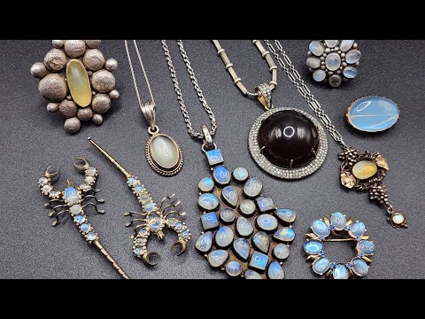 DISCOVER MOONSTONE: Gemstone of the SOLAR ECLIPSE Antique & Vintage Jewelry Collection #eclipse