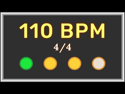 110 BPM 4/4 - Metronome with accent ⏳✔️