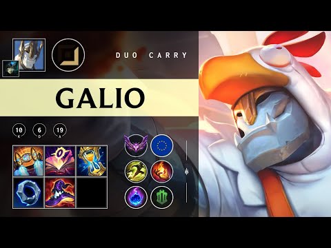 Galio Carry vs Vel'Koz - EUW Master Patch 25.22