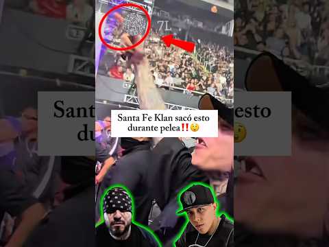 Santa Fe Klan saco esto durante pelea‼️😲 #santafeklan #ckan #dharius #mexico #regionalmexicano #fy