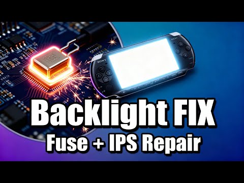 PSP 1000 Backlight Fix | Fuse Replacement & IPS Screen Repair 2025