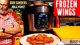 HOW TO COOK CHICKEN WINGS from FROZEN NINJA FOODI DELUXE 8QT PRESSURE COOKER | BUFFALO LEMON PEPPER