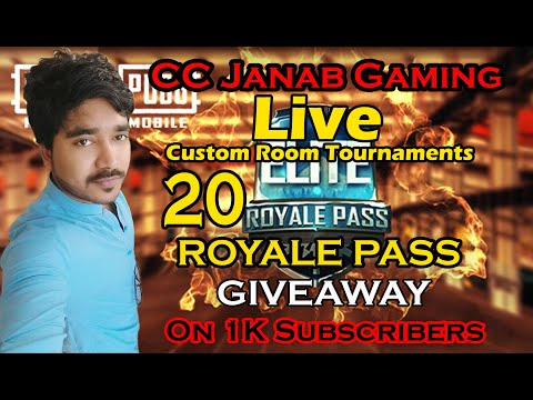 Pubg Mobile custom room live UC Giveaway / CC Janab Gaming #PUBGM #PUBGglobal