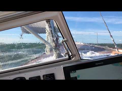 Hallberg-Rassy 57 sailing in rough weather