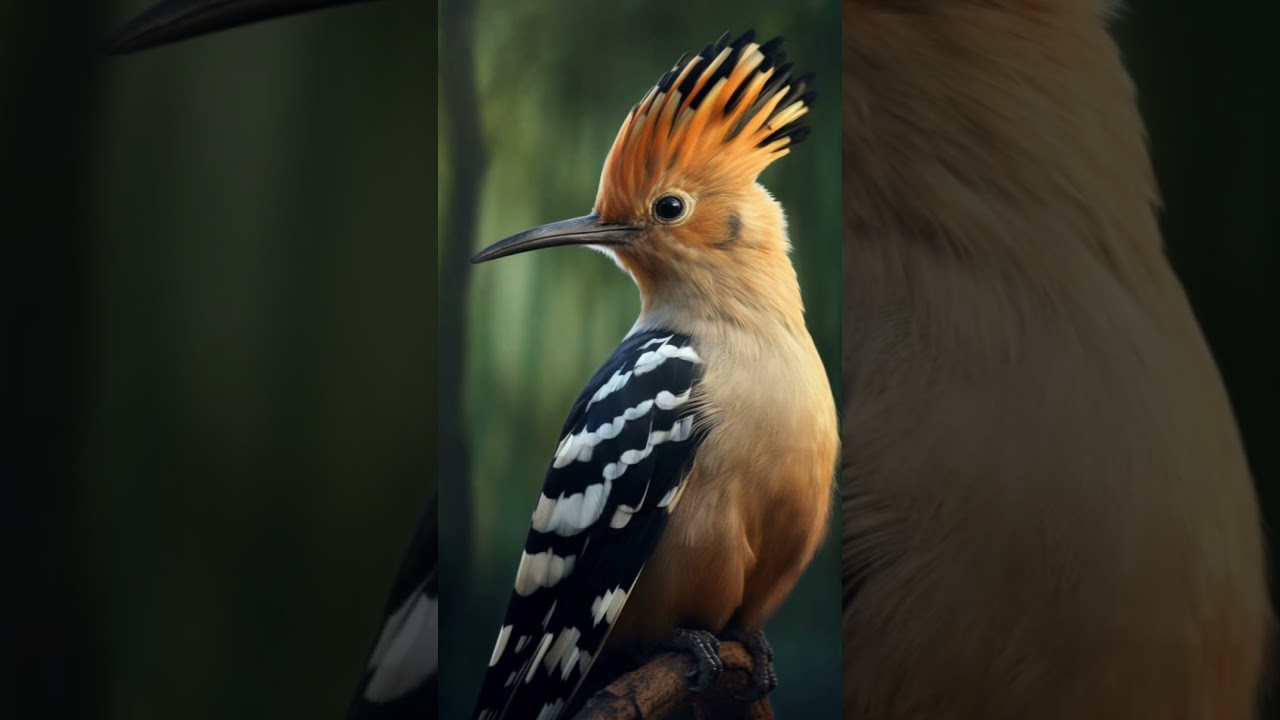 Stylistic Transformations: Midjourney v5.1 on a Hoopoe Portrait