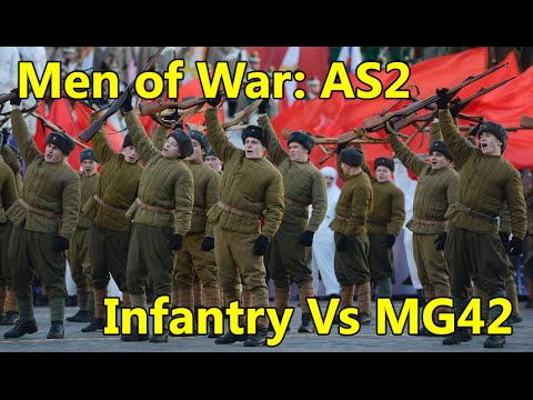Men of War: Assault Squad 2 - Robz Mod - Russian Infantry Vs MG42