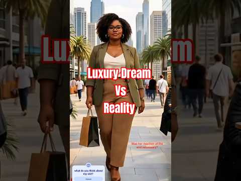 Luxury Dream Vs Reality - Was her reaction at the end necessary? #funny #skit #shorts