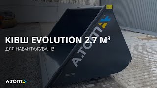Shovel bucket Evolution 3,0 m³ A.TOM