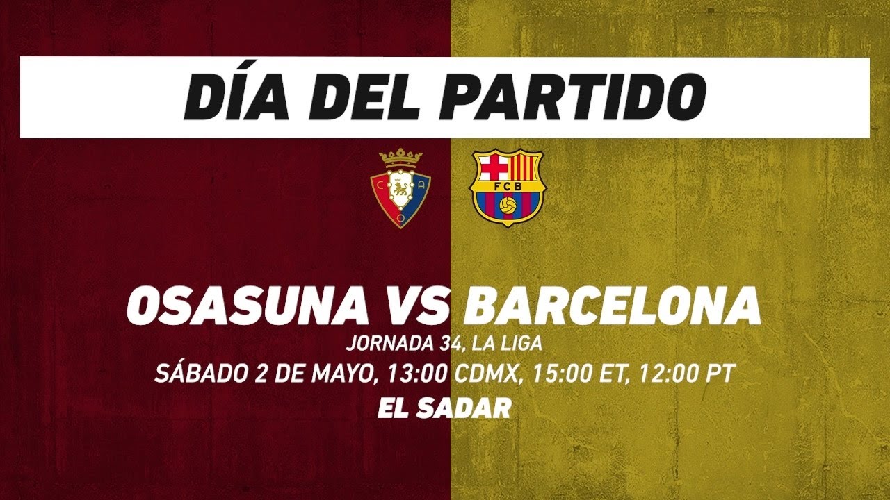 Osasuna vs Barcelona, frente a frente: LaLiga