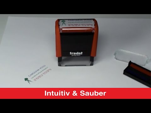 Artikelvideo 1 für trodat Textstempel, individualisierbar printy 4913 selbstfärbend schwarz mit Logo, 1 St., Artikelnummer 566513