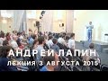 Андрей Лапин 2015 лекция 3 августа 