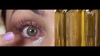 Ze smeert altijd pure olijfolie rondom haar ogen om DEZE reden!