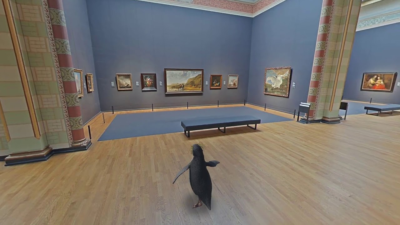 There’s a penguin loose at the Rijksmuseum!