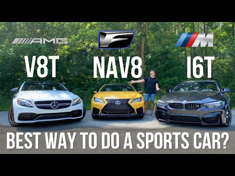 BMW M4 Competition vs Mercedes-AMG C63S vs Lexus RCF - Different Approaches, Same Results?