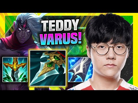 TEDDY DESTROYING WITH VARUS! - T1 Teddy Plays Varus ADC vs Ashe! | Season 11