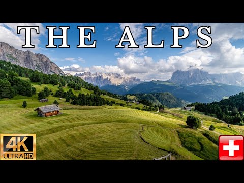 The Alps 4K Amazing  summer and Winter Film - Meditation Relaxing Music - Beautiful Wonderland