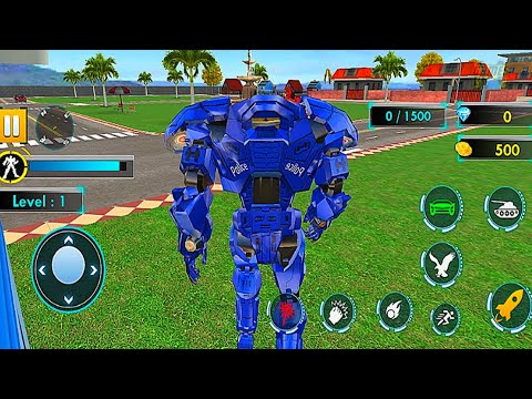 Police Tank Robot Car Eagle Transform Game 2025 - Android Gameplay