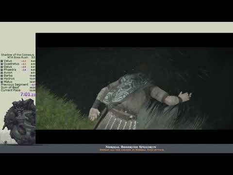 Shadow of the colossus Normal Boss Rush Speedrun - 32:01 RTA - 16:20.26 IGT