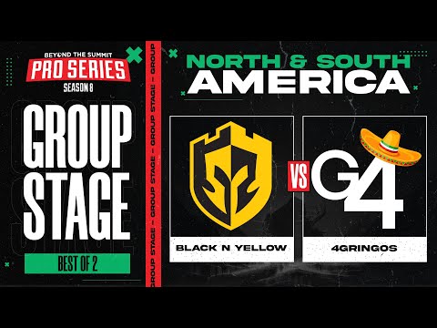 Black N Yellow vs 4 Gringos Game 2 - BTS Pro Series 8 AM: Group Stage w/ Kmart & ET