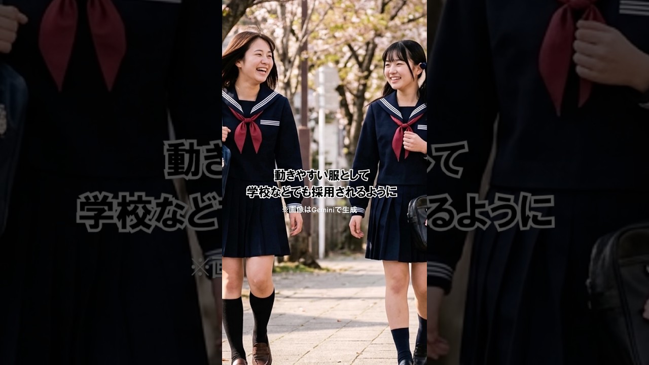 【雑学】セーラー服は〇〇発！？#雑学 #セーラー服 #ずんだもん　VOICEVOX:ずんだもん　※諸説あります