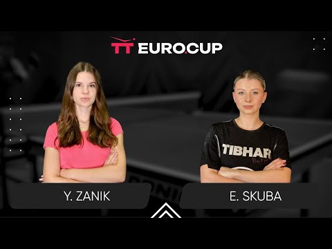 12:15 Yulianna Zanik - Emilia Skuba   14.01.2025   TT Euro.Cup Women Ukraine Star. TABLE 3