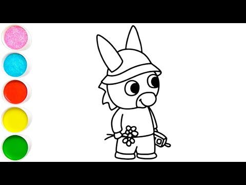 How to draw Trotro drawing painting coloring for kids and toddlers Art for beginners 