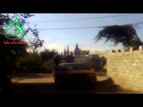 استهداف كتيبة عمر المختار برشاش دوشكا حاجز ال68 في بلدة دروشا في ريف دمشق