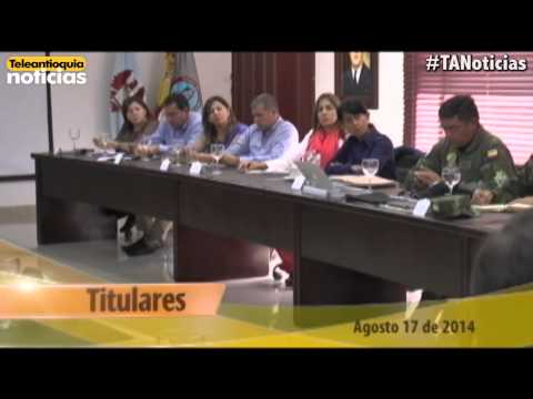 Titulares de Teleantioquia Noticias - domingo 17 de agosto de 2014 - 1:00 pm