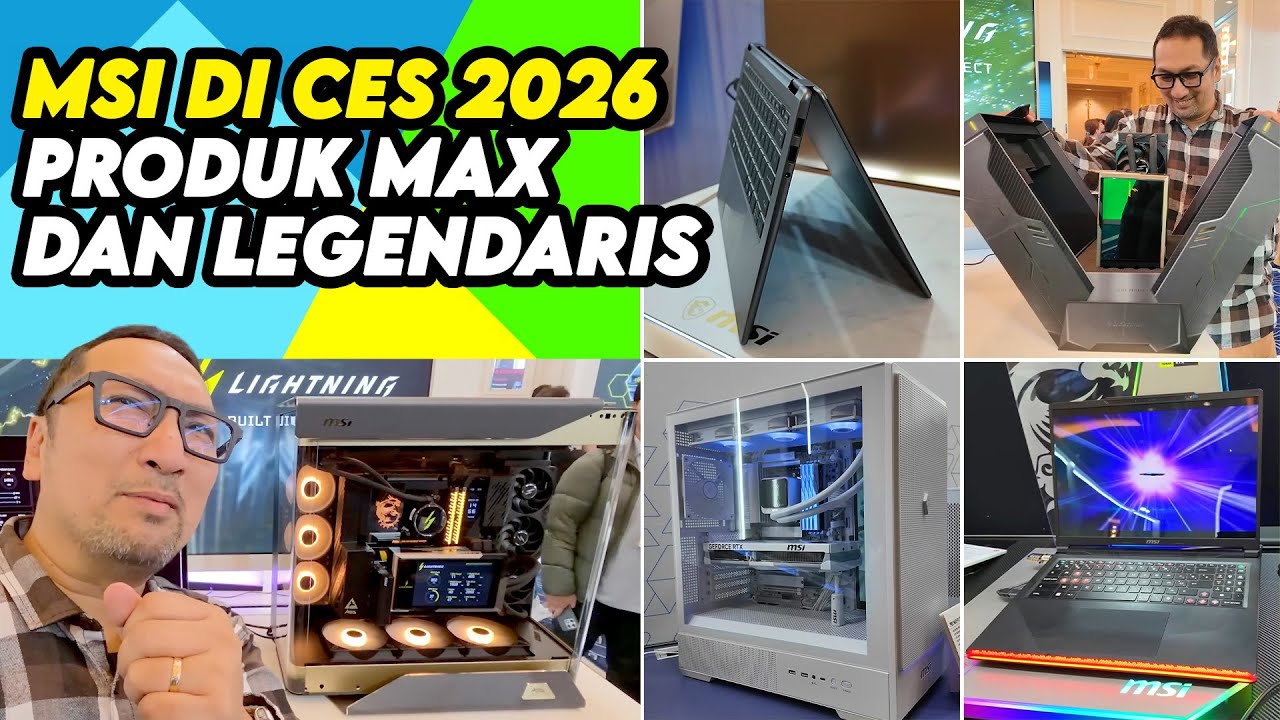 VGA Legendaris Muncul Lagi, Laptop Gaming "MAX", Lini PRO MAX  - MSI di CES 2026