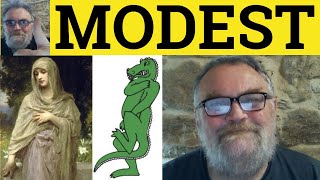 🔵 Modest Meaning - Modesty Examples - Define Modest - IELTS Adjectives - Modest Modesty