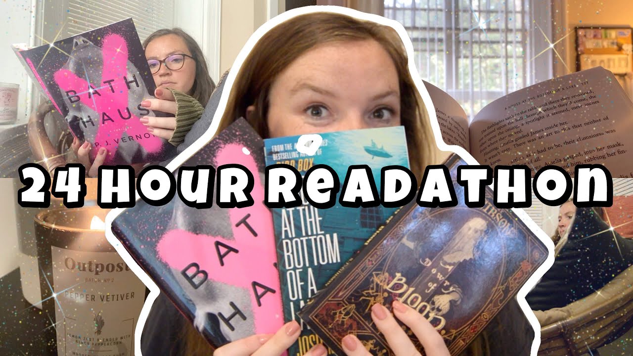 I read horror books for 24 hours straight! // 24 hour readathon vlog 2021