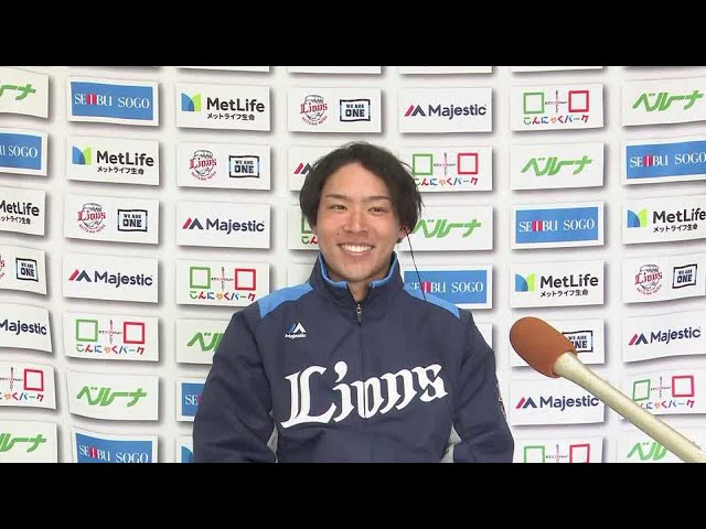 【春季キャンプ】目標は平良!? ライオンズ・水上由伸のインタビュー 2022年2月11日 埼玉西武ライオンズ