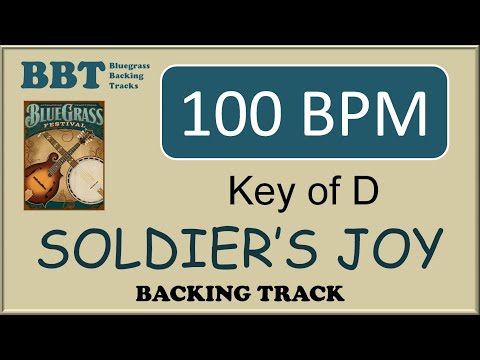 Soldier's Joy  - 100 BPM bluegrass backing track