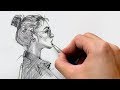Head In Profile Quick Sketch Drawing Timelapse 2 By Dylan Choonhachat
