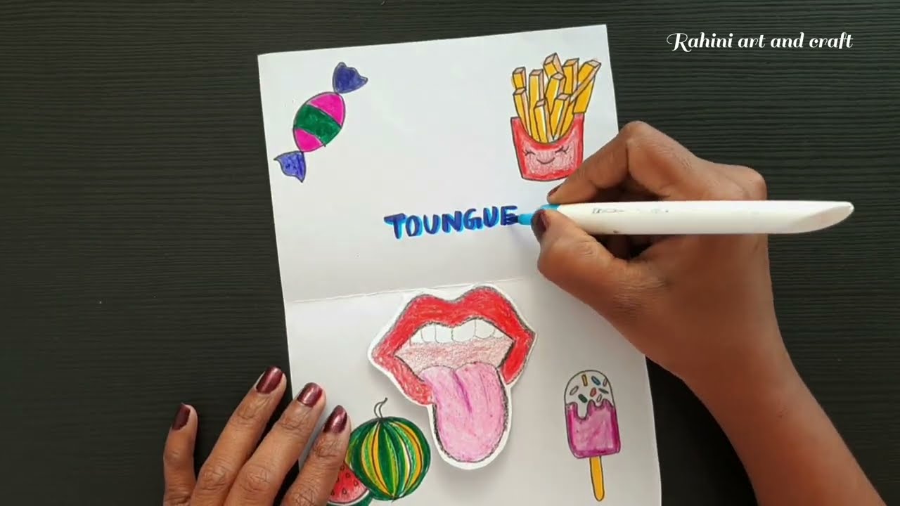 Sense organs flip book / Five senses  / Diy flip book