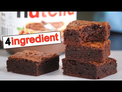 Nutella Brownies 4 Ingredients | How Tasty Channel