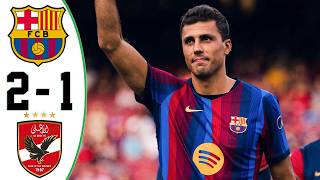 Download lagu Rodri Presentation 🔥 Barcelona vs Al Ahly 2-1 All Goals & Highlights 2026 mp3