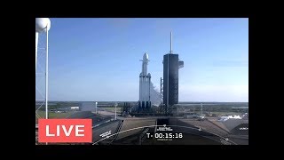 WATCH NOW: SpaceX to Launch Falcon Heavy Rocket #Nasa @Kennedy Space Center, 5:35pm