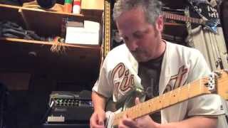 Video thumbnail for Dragonfire rail pickups demo - on a Jade Franken Strat I assembled by Rick Cuevas