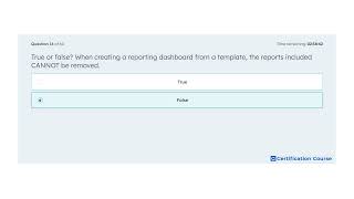 True or false? When creating a reporting dashboard from a template, the reports included CANNOT be r