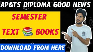 Good News for Diploma Students | Ap&Ts Diploma semester textbooks are available | download from here