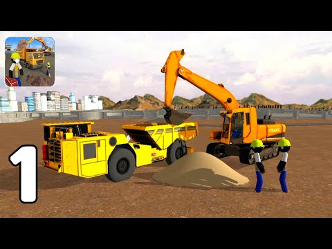 Stickman City Construction Digger - Level 1-10 Part 1 (Android GamePlay Walkthrough)