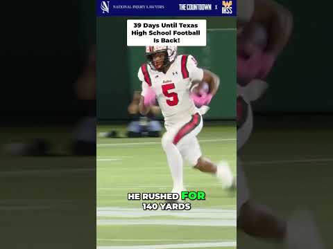 Posting 1 play every day until Texas High School Football is back! 39 Days left!