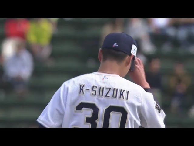 【8回表】 ドラフト2位ルーキーのバファローズ・K-鈴木がプロ初奪三振!! 2018/5/19 Bs-L