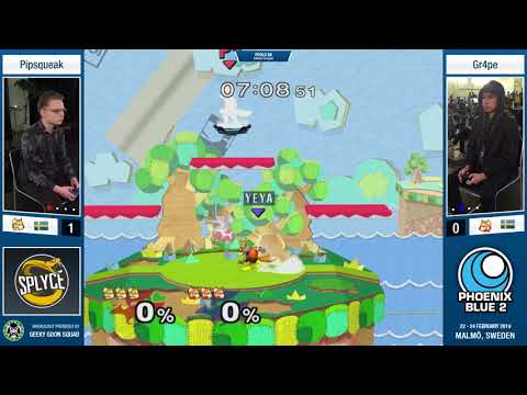 PXB2 - Pipsqueak (Fox) Vs. Gr4pe (Fox) - Pools B4 - Melee Singles