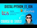 51053 Course Answers 51053 Tcs Course Digital Python E1